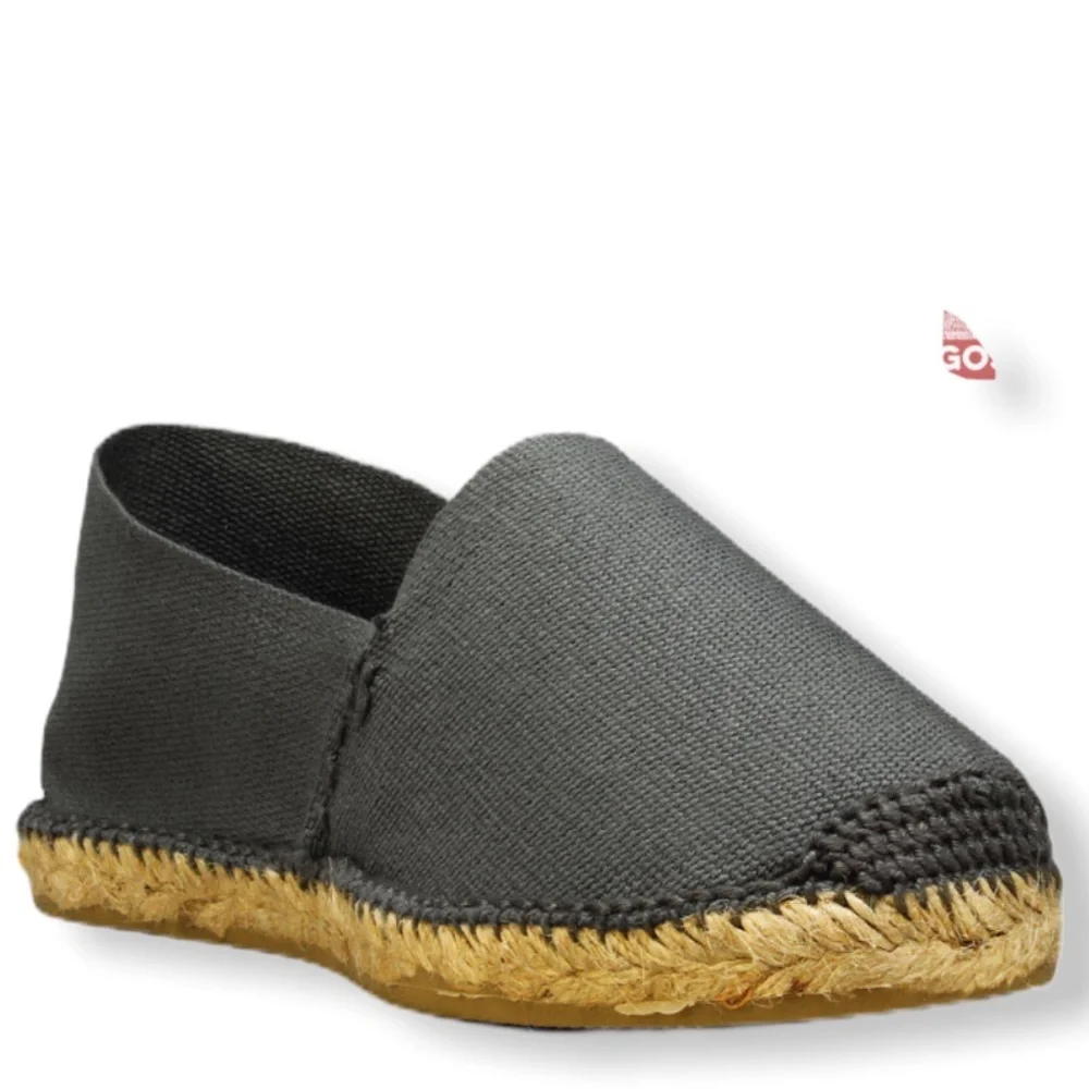 Cousu Main Classic flat Grey espadrilles NEW